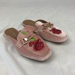Pink mules